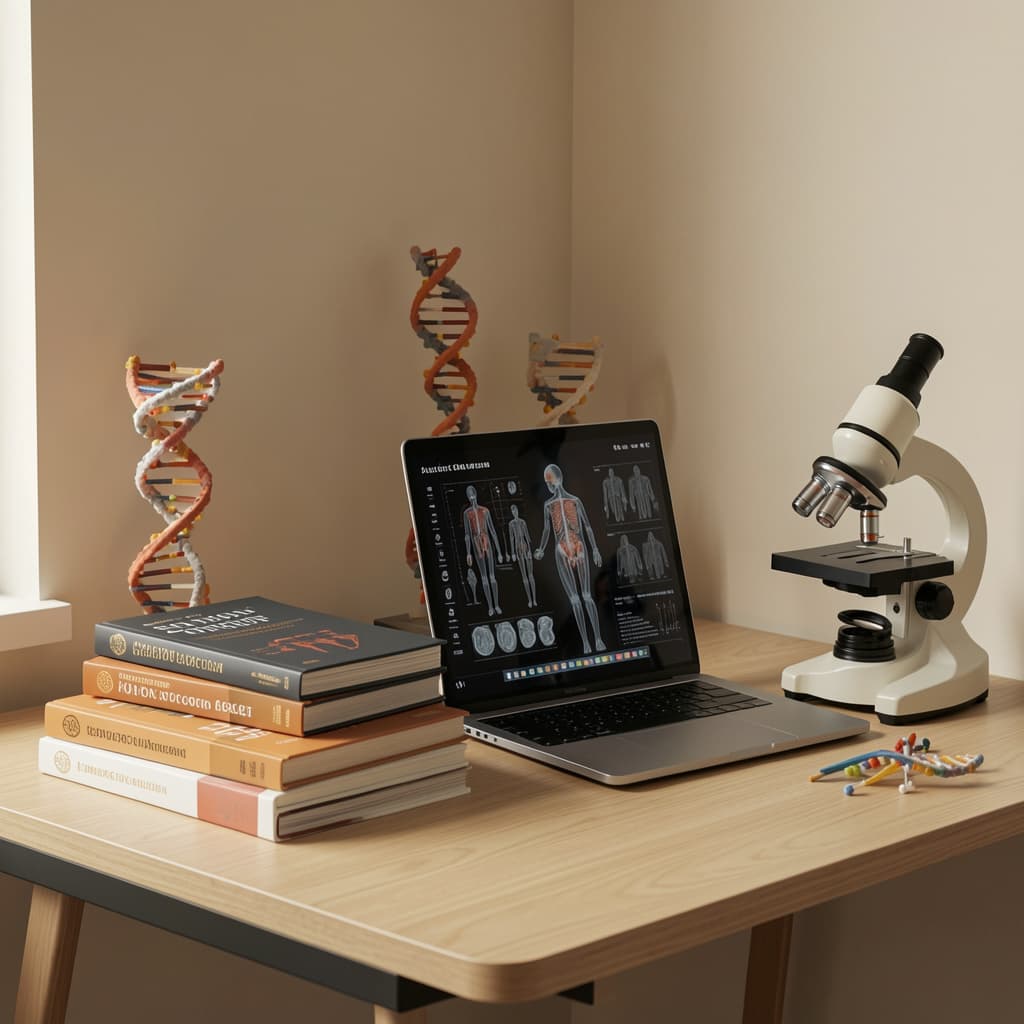 Researcher preparing a biomedical manuscript for publication in a PubMed indexed journal.